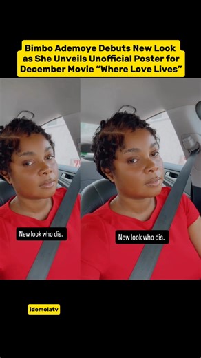 Bimbo Ademoye Debuts New Look: Unveils Poster for December Movie “Where Love Lives” #shorts