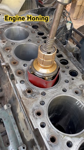 How Engine Honing | Old Engine sleeve polish #shortsfeed #honing #sleevepolish #viralshorts