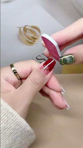 Nail Sticker - Easy nail design idea 6113 ||