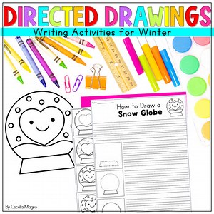 Winter Directed Drawings Winter Writing Activities Procedural Writing