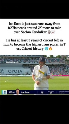 Joe Root Chasing History: Will He Pass Sachin Tendulkar?#joeroot #sachintendulkar #test #ytshorts