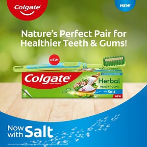 Nature’s Perfect Pair for Healthier Teeth & Gums. Now with the Herbal toothbrush too! Try them today. | Colgate Kenya