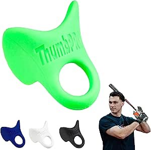 ThumbPRO Baseball Thumb Guard - Batting Aid & Grip Enhancer - Reduces Sting, Improves Swing - for Baseball & Softball - All Levels, Left/Right Hand - 3 Sizes