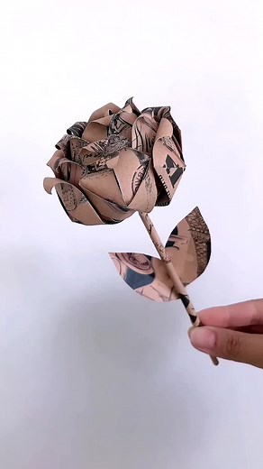Simple Origami Rose Tutorial