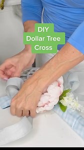 4.7K views · 67 reactions | Let’s make a beautiful DIY dollar tree cross wreath decor piece! ✝️ | Olivia's Romantic Home DIY | Facebook