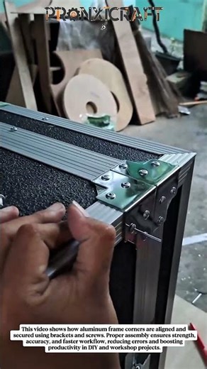 DIY Aluminum Frame Assembly with Corner Brackets | Strong & Precise Build