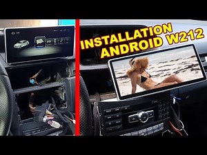 Detailed Install a Huge Android Screen & CANBUS (Steering buttons) on Mercedes W212, W204 E-Class