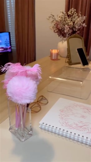 ADRIENNESHOW on Instagram: "finally moved my office back into formation & did a tiny decor update 💓 #wfh #officedecor #corporate are y’all back into the workflow after holiday break?"