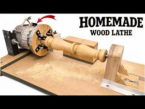 Homemade WOOD LATHE from an Old WASHING MACHINE MOTOR — Woodworker’s Shocking 2025 Project