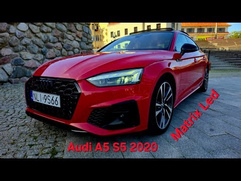 Car Lights Matrix LED on the road Audi A5 S5 2020