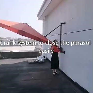 Stylish Wall-Mounted Half Patio Umbrella - A Space-Saving Solution