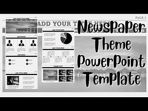 Newspaper Theme PowerPoint Template Free🍑 || ppt#42