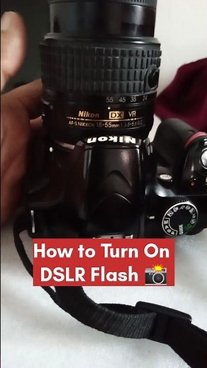 How to turn on DSLR flash 📸 | How to Use Built-in Flash on Any DSLR Camera | Quick Tutorial