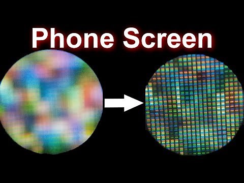 LED Phone Screen Under A Microscope!