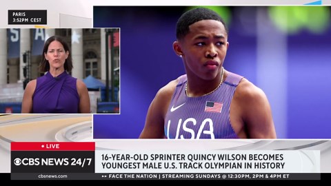 16-year-old sprinter Quincy Wilson becomes youngest male U.S. track Olympian ever