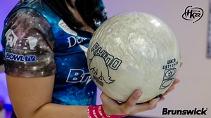 Few names are as famous in bowling as Rhino Pro! The Rhino Pro was the first reactive bowling balls on the market for Brunswick, and they’re still remembered fondly. With a flair of yesterday’s nostalgia and today’s technology, the Teal Rhino Pro made a triumphant return 30 years after its initial release. The success of the Teal Rhino Pro has made way for a new, bolder version to stampede onto the scene, and we’re excited to introduce the Ivory Rhino Pro. The carryover from the Teal to the Ivor