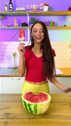 แตงโมแปลงร่างเป็นไอศกรีมสุดชิค! 🍉✨