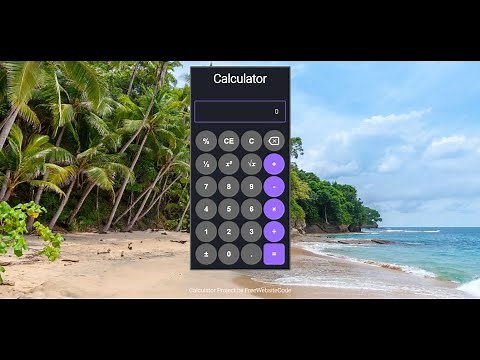 Simple Javascript Calculator Project | Javascript Tutorials | Learn Javascript | FreeWebsiteCode