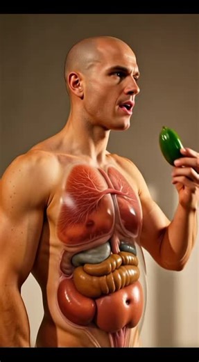 Part 87| The amazing journey of capsicum inside your body | 3D animated content #sciencefacts #capsicum #health #FYP #creatorsearchinsights