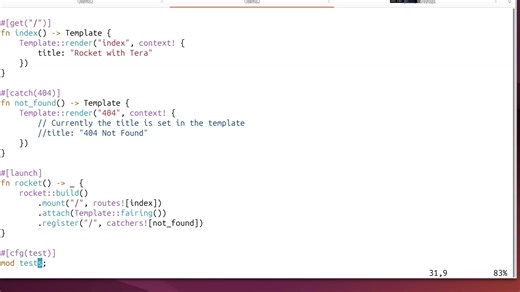 Rust 框架 Rocket 进行 Web 开发