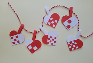 Danish Christmas Heart Basket Garland SVG, Two Layered Easy Cut Digital File - Etsy