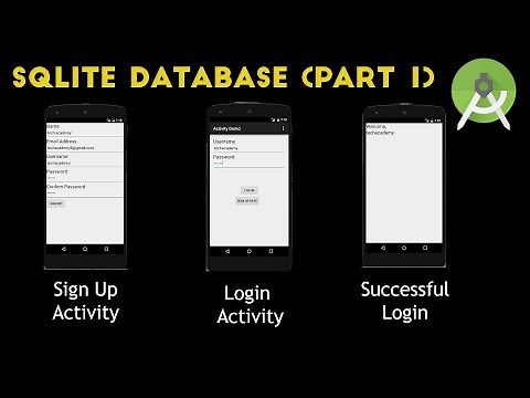 Login and Signup - SQLite Database Part - 1
