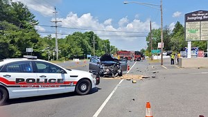 Two injured in Neptune crash