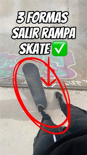 ❌ 3 MANERAS DE SLIR DE RAMPA CON SKATE ✅🎯 #skateboarding #skate