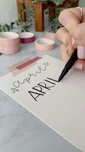 Lettering in 4 different styles