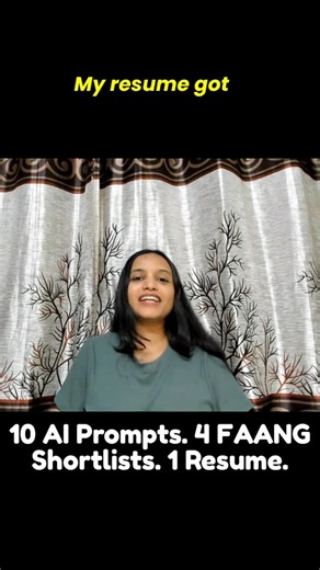 I Got Shortlisted at Amazon,PayPal, Flipkart & Google With Better Prompts Resume That Actually Works