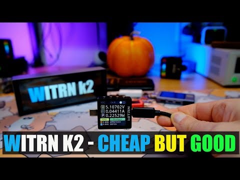 Witrn k2. Cheap but good USB tester. Review, PC software and new features. Comparison with Power-Z.