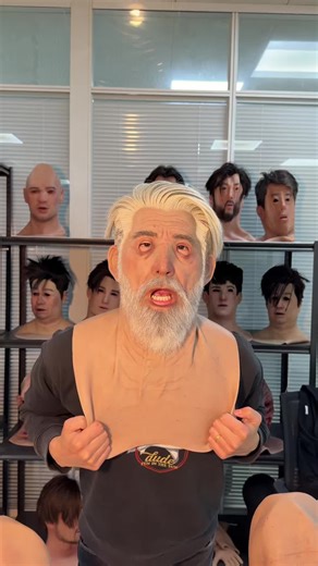 Old Man Mask#mask #realistic #halloween #cosplay #siliconemask