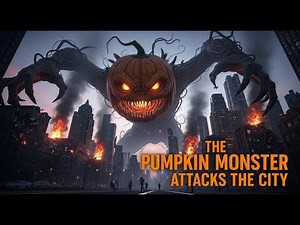 The Day the Giant Pumpkin Monster Attacks the City! (Full Rampage)