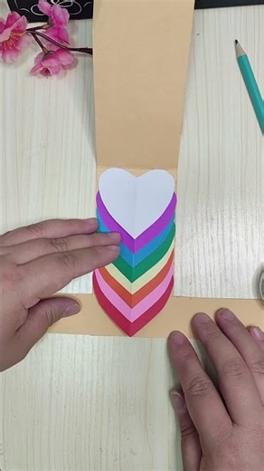 Creative DIY Pull-Tab Heart Card Tutorial | Surprise Pop-Up! 💖