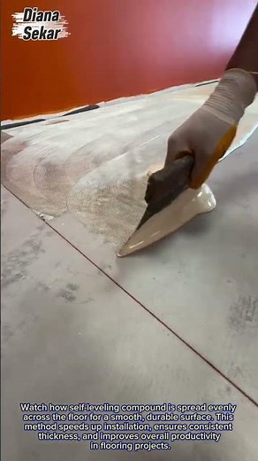 Smooth Floor Leveling Technique | Efficient Self-Leveling Compound Application