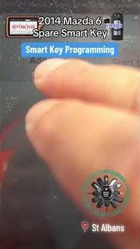 Adding a Smart Key to a Mazda 6 in St Albans by Extra Car Keys. #locksmith #mazda6