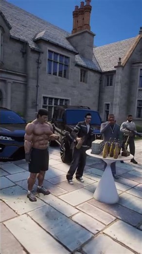 bau ji || GTA 5 Luxury Villa Tour with Black Scorpio 🏯✨ #shorts​ #gta5​ #gta​