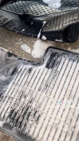 Car Mat Cleaning: Satisfying ASMR Experience