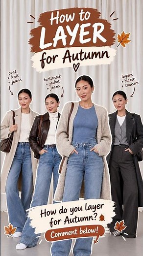 How to Layer for Autumn 🍂 | Easy Fall Outfit Ideas & Styling Tips #fashion #shorts #fyp
