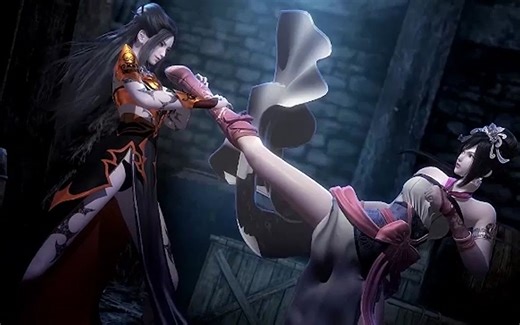 女人穿高跟鞋怎么打架？凶起来穿什么都能把你打趴下！【秦时明月/天行九歌】