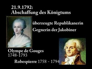 Olympe de Gauges - Feministin der Aufklärung konsequent bis zur Guillotine ...