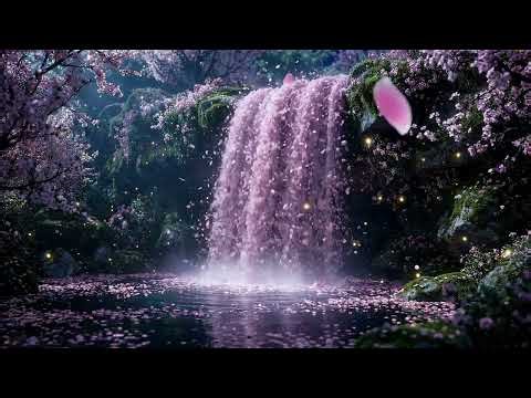 Blossom Waterfall | 1 Hour Nature Sounds for Relaxation