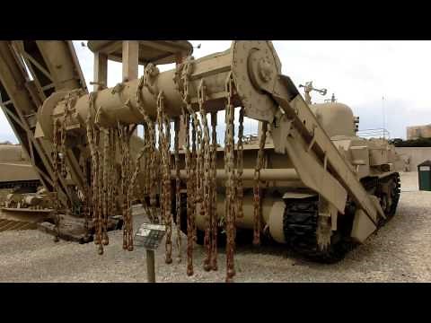 Anti Mines Sherman Tank & M48 A5 Patton with 105mm gun & KMT-4 Soviet mines detonation system