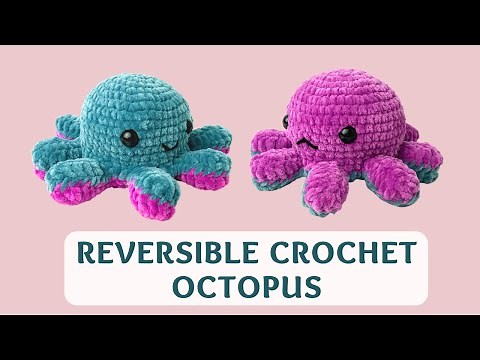 Reversible Crochet Octopus (TikTok 2021) | Free Amigurumi Animal Tutorial