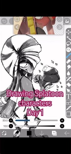 (1) Drawing Splatoon characters | #splatoon3 #art #artwork