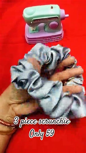 satin scrunchie set #scrunchies #hairaccessories #handmadeseller #shorts #youtubeshorts