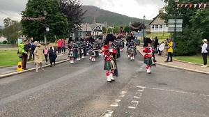 14K views · 960 reactions | The morning parade through Braemar to the 2022 Braemar Gathering and Highland Games Centre. Led by Ballater & District Pipe Band, the parade includes members of the Braemar Royal Higland Society and Philip Farquharson, 17th Laird of Invercuald and Chief of Clan Farquharson. | Scotland Online | Facebook