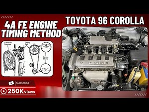 Toyota 96 Corolla 4A FE Engine Timing Method By Raja Auto
