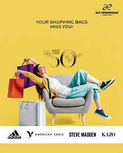 It’s time to walk out with all your shopping bags full! Visit @DLFPromenade and shop from a range of prints, colours and more. Avail up to 50% off! Believe us, these offers are simply #Irresistible #DLFPromenadePicks #dlf #dlfpromenade #fairmontjaipur #saletime #sale #offers #amazingoffer #giveawayalert #ShopTillYouDrop #shopnow #shopping #fashiongram | DLF Promenade