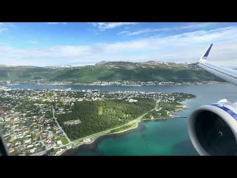 Landing in Tromso from Longyearbyen | SAS A320neo